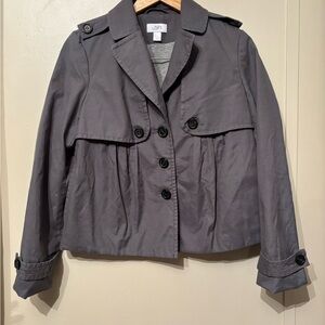 LOFT Charcoal Trench Coat